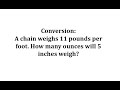 Weight Conversion and Unit Rates
