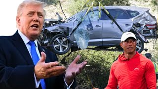 Trump Reacts to Tiger Woods Crash | Golf Legend Faces DUI Charges After Rollover Incident
