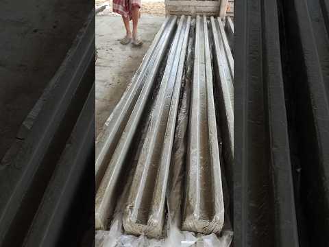 Readymade cement compound post making process #construction