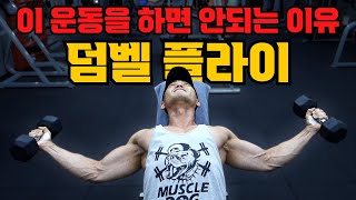 "덤벨 플라이"는 "단점"이 훨씬 많은 운동입니다