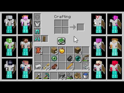 12 YouTubers Share 1 Inventory in Minecraft