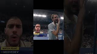 DANIIL MEDVEDEV CRASH OUT