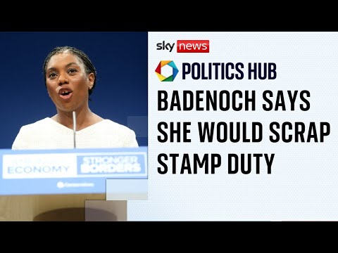 YouTube video thumbnail: Badenoch Vows to Scrap Stamp Duty if she Becomes Prime Minister