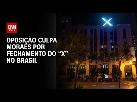 Oposição culpa Moraes por fechamento do “X” no Brasil | BASTIDORES CNN