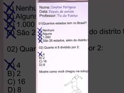 Tio da Faxina Corrigindo Provas 3