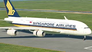 Extremely Heavy A380 Aircraft Takes Off [XP11]