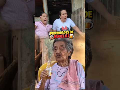 👵💊 Las PASTILLAS pueden esperar… pero la CERVEZA NO 🍻😂 #Abuela #Humor #Memes #Abuelita #Bromas