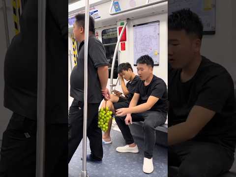 Funny Metro Grape Prank 😂🍇 #shortfeed