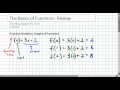 Exploring Function Notation and Graphs