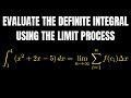 Evaluating Definite Integrals and Limits