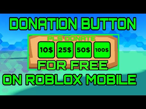 *NEW* How to Get A donation Button on Roblox Mobile 2022 For Free | Pls Donate