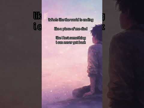 it feels like i lost a piece of me. #sad #lofi #love