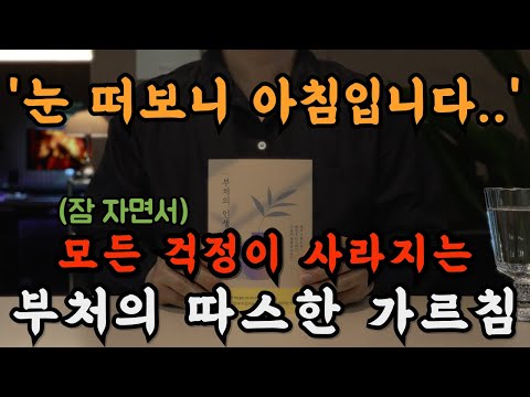 잠잘 때 듣기만해도 근심과 불안이 싹 사라질것이다. 부처의 인생조언. 불교명언ㅣ오디오북ㅣ책 읽어주는 남자