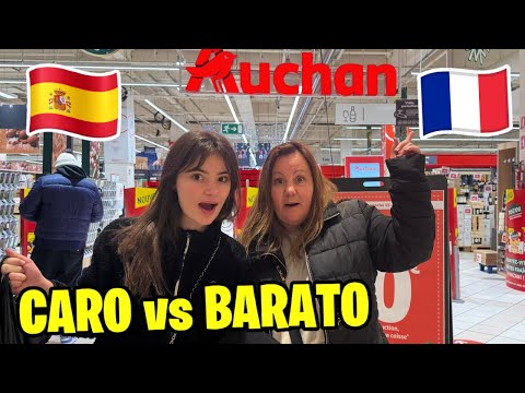 CARO vs BARATO VAMOS a UN SUPERMERCADO de FRANCIA PRECIOS INCREIBLES!!