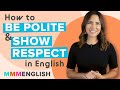 Politeness in English Communication
