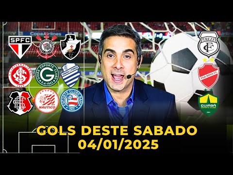 ️️⚽️TODOS OS GOLS DESTE SABADO 04/01/2025 GOLS DA RODADA, GOLS DE HOJE, GOLS DO DIA