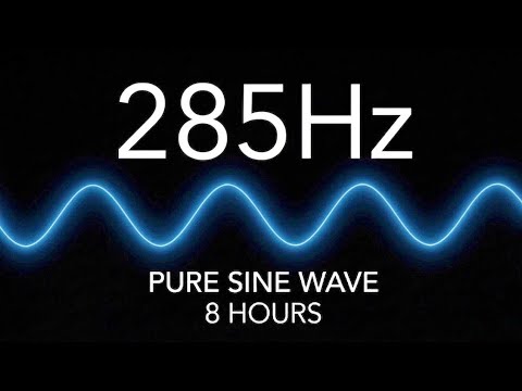 【285Hz 本物】純音100%|細胞の活性化・自然治癒力・心身の修復・不安解消・深い休息 (Black Screen) ソルフェジオ周波数 8時間