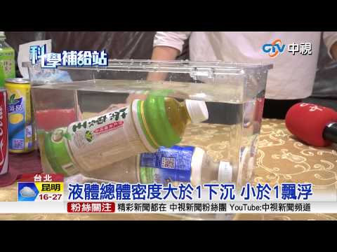 沉浮之謎揭密?! 同樣飲料放水裡兩樣情