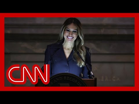 Melania Trump makes rare public speech