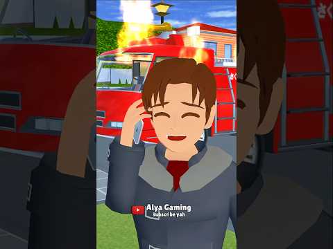 Mobil pemadam terbakar‼️#sakuraschoolsimulator #sakura