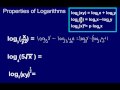 Exploring Basic Logarithm Properties