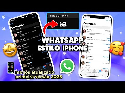 WHATSAPP IGUAL IPHONE ATUALIZADO 2025 🥳 MB iOS MB WhatsApp fouad ios mbwhatsapp