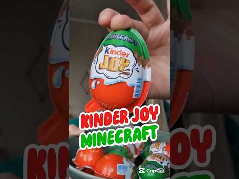 ZŁOTA FIGURKA KINDER JOY MINECRAFT #kinder #kinderjoy #minecraft