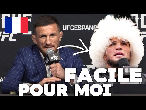 Merab Dvalishvili parle d'Umar Nurmagomedov : media day : (voix off en français)