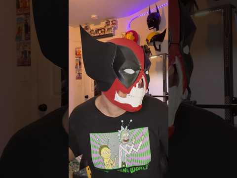 4 in 1 Deadpool 3 variant helmet (Wolverine, zombie, skull, 3D printing, cosplay, modular, swappable