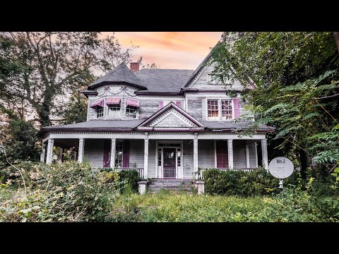 Exploring an ABANDONED Pink Mansion with Everything Left Behind | LGBTQ+ Victorian