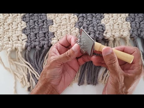Tassel relâmpago - Como fazer franja de crochê