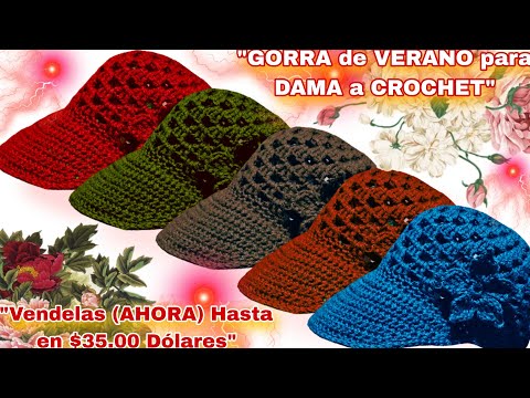 ⛔️ Guau!! Gorras a CROCHET que harán CRECER TU NEGOCIO ( Vendelas AHORA en $35.00 Dólares) 😱