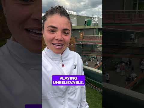 A fan message, from first-time #Wimbledon finalist Jasmine Paolini! 🤩 #WTA #JasminePaolini #Shorts