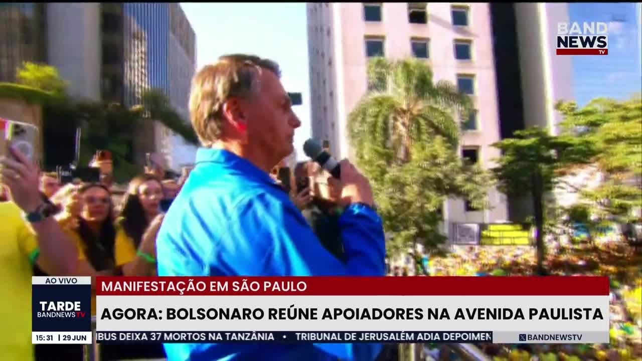 Jair Bolsonaro acusa esquerda de organizar 8/1 em ato na Avenida Paulista