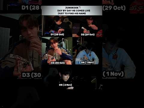 Jungkook comes live daily to find his name ๐ญ#shorts #taeworld #bts