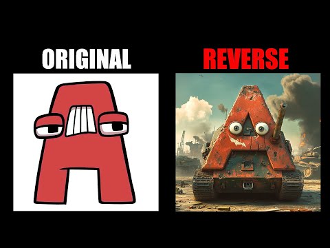 Revese Alphabet Lore But They Are Tanks (A-Z...) | Alphabet Lore Meme Animation - TDC Lore