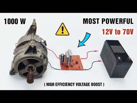 Make 12V DC to 70V DC Boost Converter for 1 KW DC Motor / Universal Motor