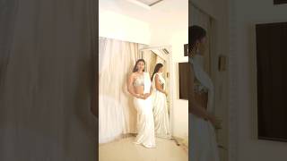 DIWALI OUTFIT IDEA WITH SIMPLE WHITE SAREE 😍❤️❤️ #grwm #bosslady #diwalioutfits