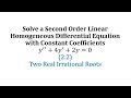 Differential Equations Solutions and Concepts
