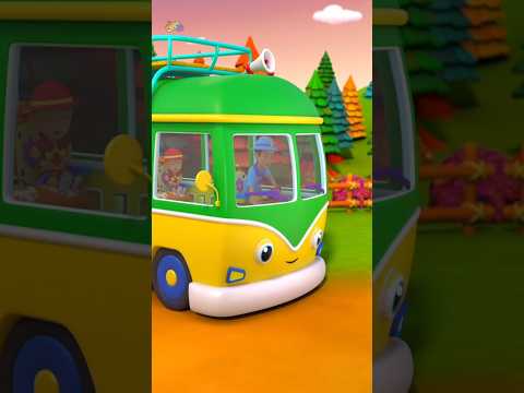 Wheels On The Bus Camp #shorts #nurseryrhymes #boombuddies #youtube #bussong #funride