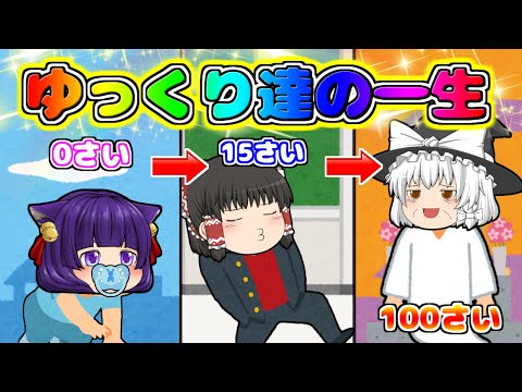 【ゆっくり実況】これがゆっくりの一生！？ゆっくり達の人生を見てみたらまさかの…！！【life is a game】