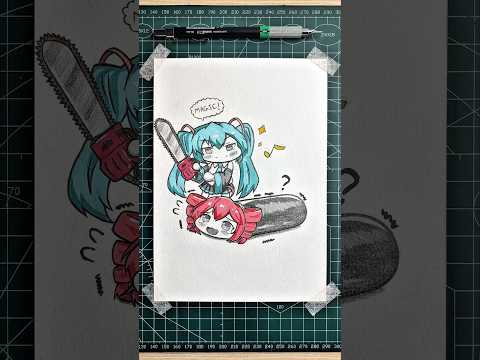 Teto vs Miku drawing !! 🫣💗 #初音ミク#DECO27 #チェリーポップ #miku#hatsunemiku