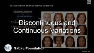 Discontinuous and Continuous Variations
