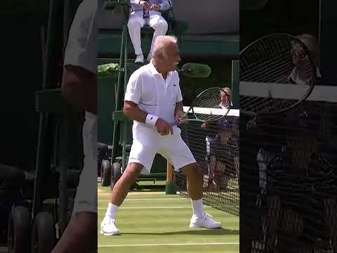 Mansour Bahrami and the Moving Wimbledon Net #shorts