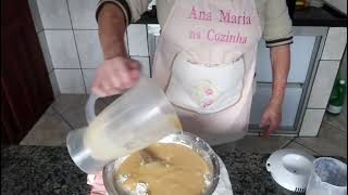 BOLO COM MAMÃO! Delícia!👩‍🍳🎂
