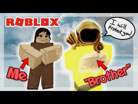 My BROTHER and the GOD TRIBE protect me in Booga Booga! (ROBLOX GAMEPLAY)