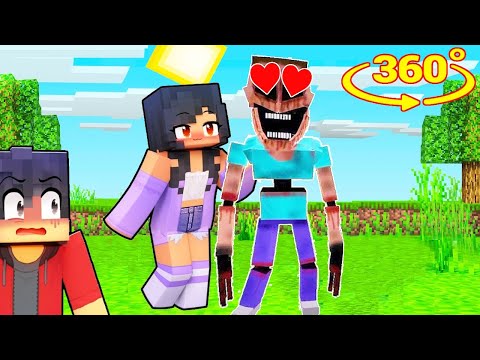 Aphmau KISS NEW Boyfriend - Mimicer in Minecraft 360°!