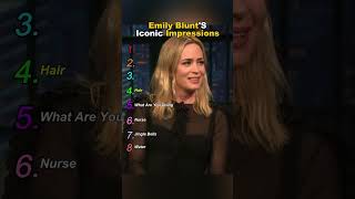Emily Blunt's Iconic Impressions