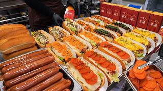 연매출 10억! 전국 팝업 매장에서 하루 3000개씩 팔린다는? 역대급 토핑폭탄 피자 핫도그 / American Pizza Hot Dog / korean street food