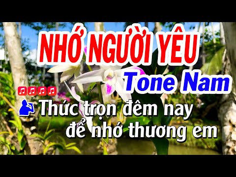 Karaoke Nhớ Người Yêu Tone Nam ( Đô Thứ – Chữ To ) Nhạc Sống Tuyết Nhi